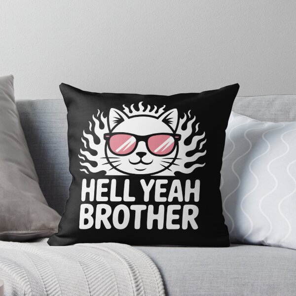 Item preview, Hell Yeah Brother – Cool Cat Sunglasses Meme Design designed and sold by LoFizzy.