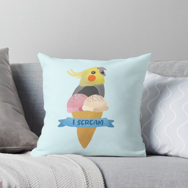Item preview, I Scream Cockatiel Ice Cream illustration designed and sold by FandomizedRose.