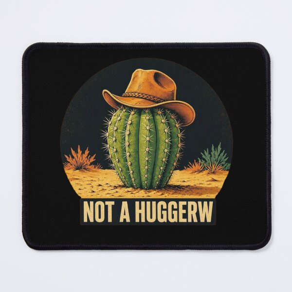 Item preview, Not A Hugger Sarcastic Cowboy Cactus designed and sold by TheEndDesign.