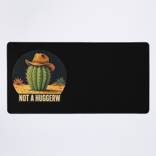 Item preview, Not A Hugger Sarcastic Cowboy Cactus designed and sold by TheEndDesign.