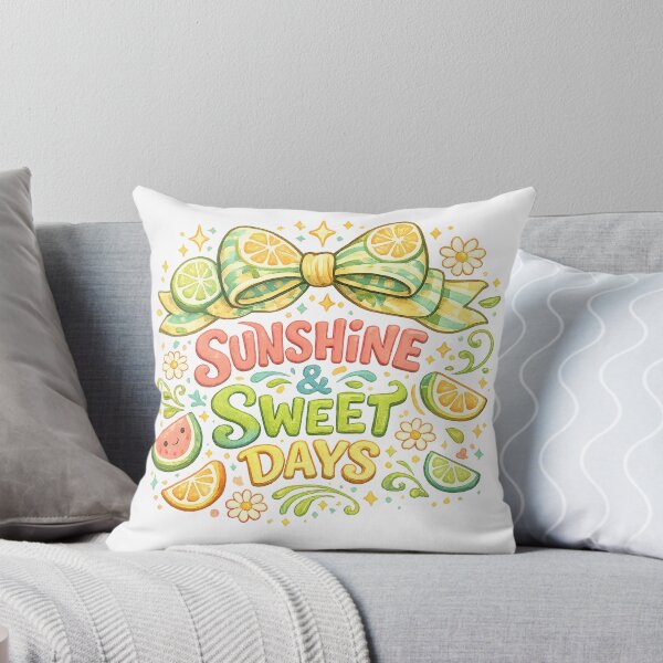 Item preview, Sunshine and Sweet Days Cute Citrus Fruit Summer Retro Kawaii Art designed and sold by inkoutninja.