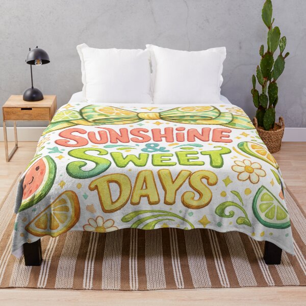 Item preview, Sunshine and Sweet Days Cute Citrus Fruit Summer Retro Kawaii Art designed and sold by inkoutninja.
