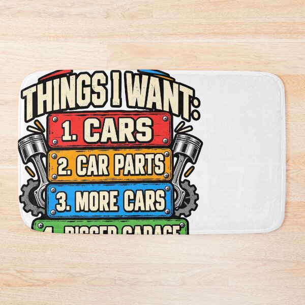 Item preview, Things I Want Cars Car Parts Funny Car Guy Mechanic Men Boys designed and sold by stmpdwrld.