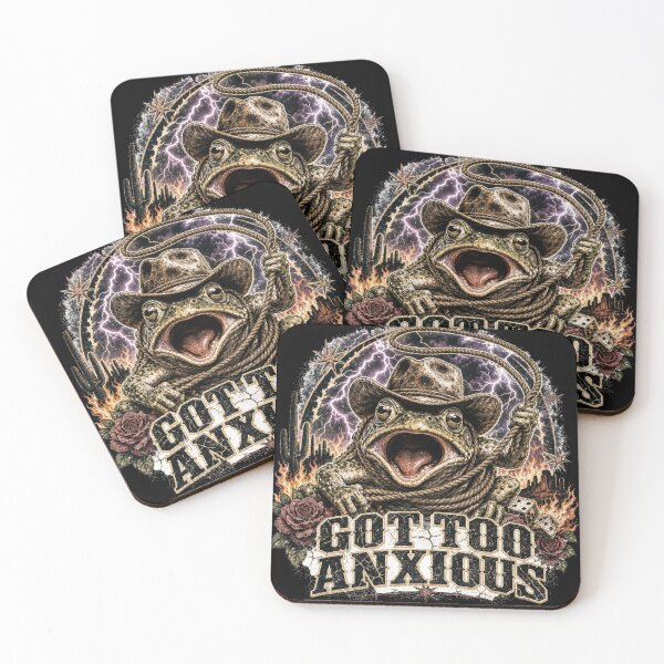 Item preview, Got Too Anxious Cowboy Toad Western Grunge designed and sold by Yellowriversss.