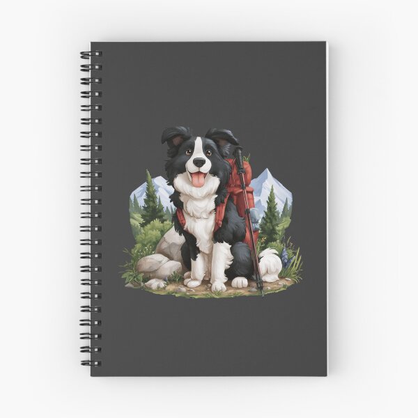 Item preview, Border Collie Hiking Dog Mountain Adventure Design designed and sold by NicolasGlowArt.
