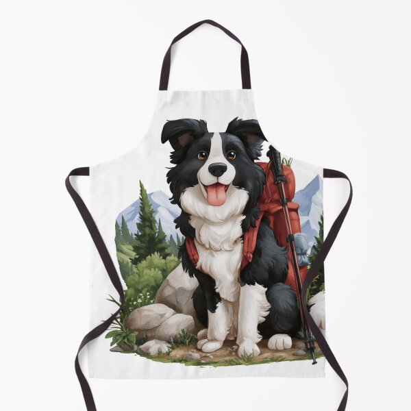 Item preview, Border Collie Hiking Dog Mountain Adventure Design designed and sold by NicolasGlowArt.
