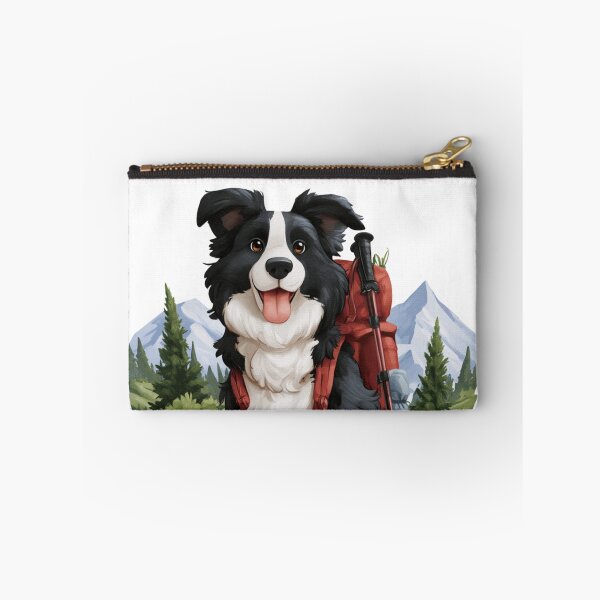 Item preview, Border Collie Hiking Dog Mountain Adventure Design designed and sold by NicolasGlowArt.