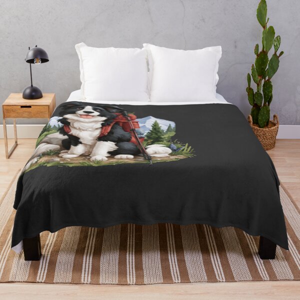 Item preview, Border Collie Hiking Dog Mountain Adventure Design designed and sold by NicolasGlowArt.