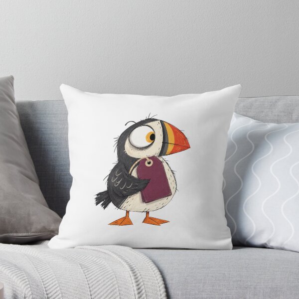Item preview, Puffin with a Blank Gift Tag designed and sold by The-Art-of-D.