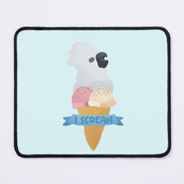 Item preview, I scream Umbrella Cockatoo Ice Cream illustration designed and sold by FandomizedRose.