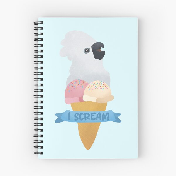 Item preview, I scream Umbrella Cockatoo Ice Cream illustration designed and sold by FandomizedRose.