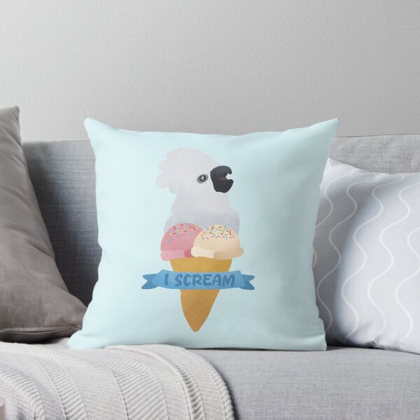 Item preview, I scream Umbrella Cockatoo Ice Cream illustration designed and sold by FandomizedRose.