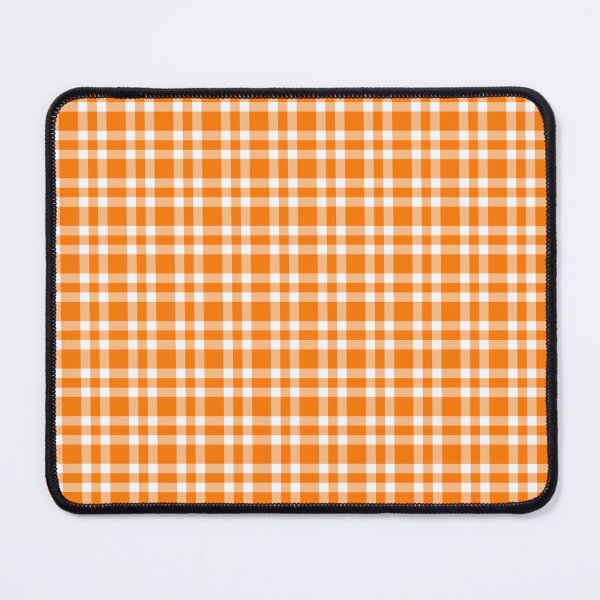 Item preview, Orange White Plaid Pattern designed and sold by ArtbyDebbieC.