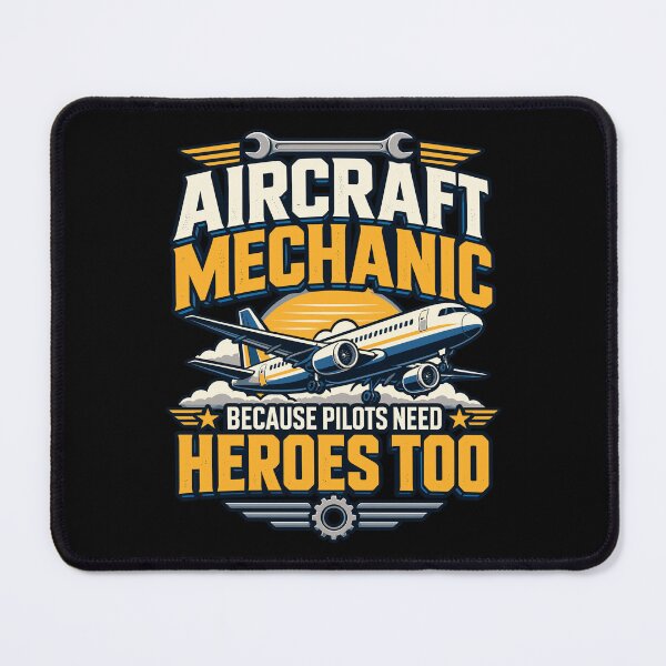 Item preview, Aircraft Mechanic Because Even Pilots Need Heroes Aviator designed and sold by stmpdwrld.