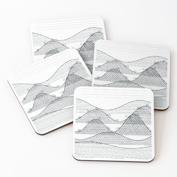 Item preview, Breaking Wave Wood Engraving Vintage Nautical Print designed and sold by TIDECHART.