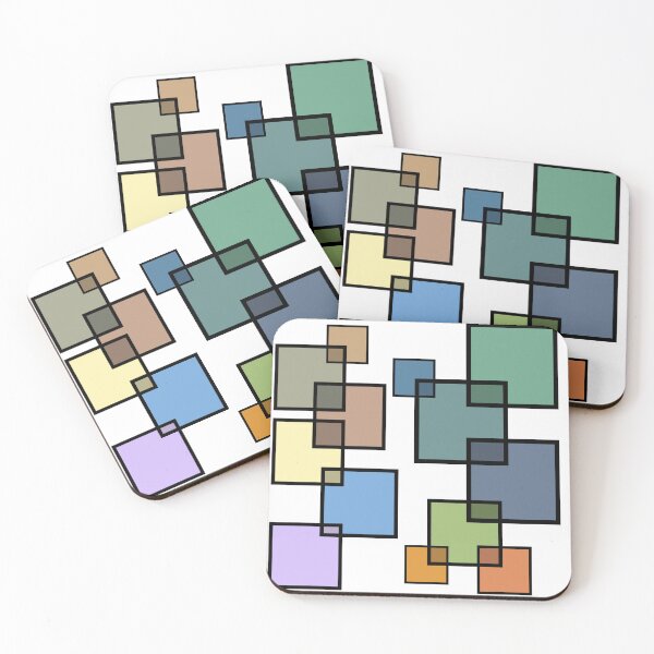 Item preview, Retro Abstract Geometric Color Blocks designed and sold by JOHN44ART.