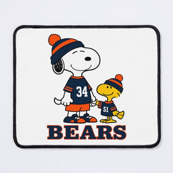 Item preview, Snoopy & Woodstock Chicago Bears Football Retro F223 designed and sold by GLUVY-THEME.