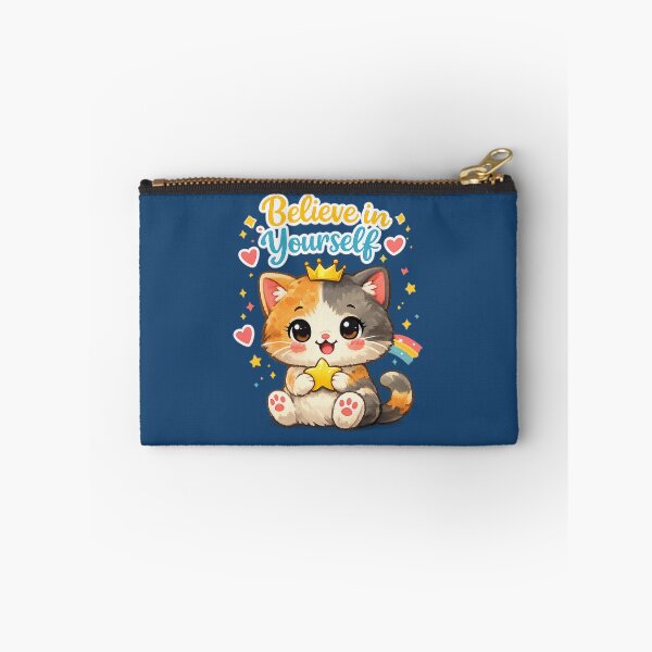Item preview, Believe in Yourself – Cute Cat Motivational designed and sold by Dew Drop Designs.