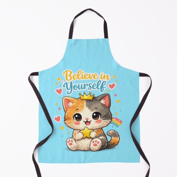 Item preview, Believe in Yourself – Cute Cat Motivational designed and sold by Dew Drop Designs.