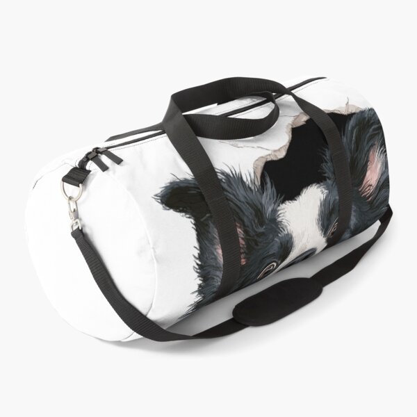 Item preview, Excited Border Collie Dog Bursting Through Design designed and sold by NicolasGlowArt.