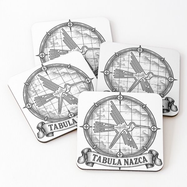 Item preview, Tabula Nazca Hummingbird Geoglyph Ancient Astronaut Art designed and sold by InkwellOddity.