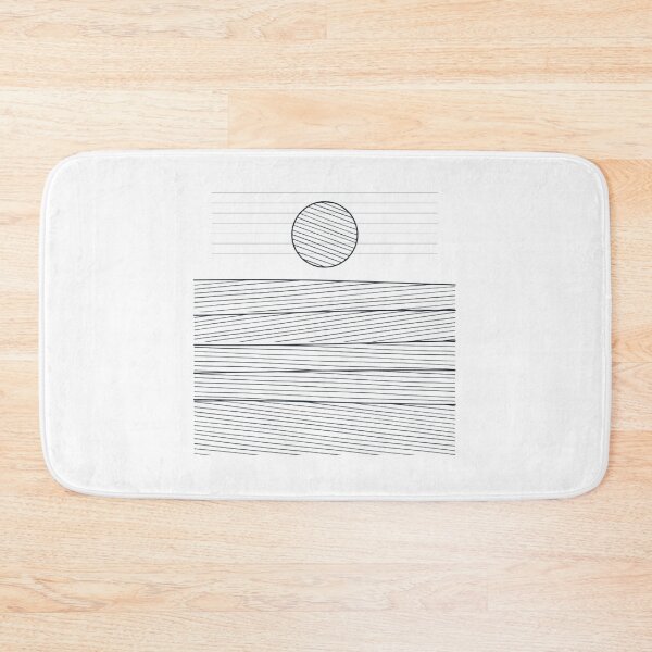 Item preview, Calm Water Wood Engraving Minimalist Maritime Ocean Design designed and sold by TIDECHART.