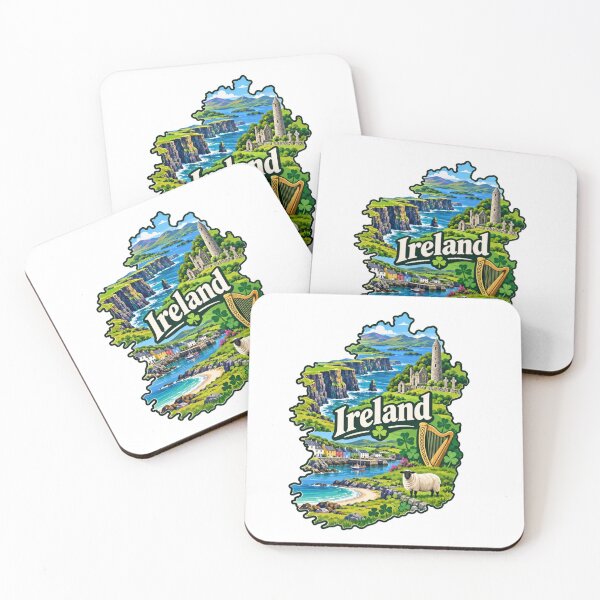 Item preview, Ireland Country Map designed and sold by Myra365Art.