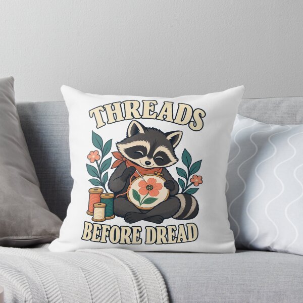 Item preview, Embroidery Raccoon – Threads Before Dread designed and sold by SAS-Designer.