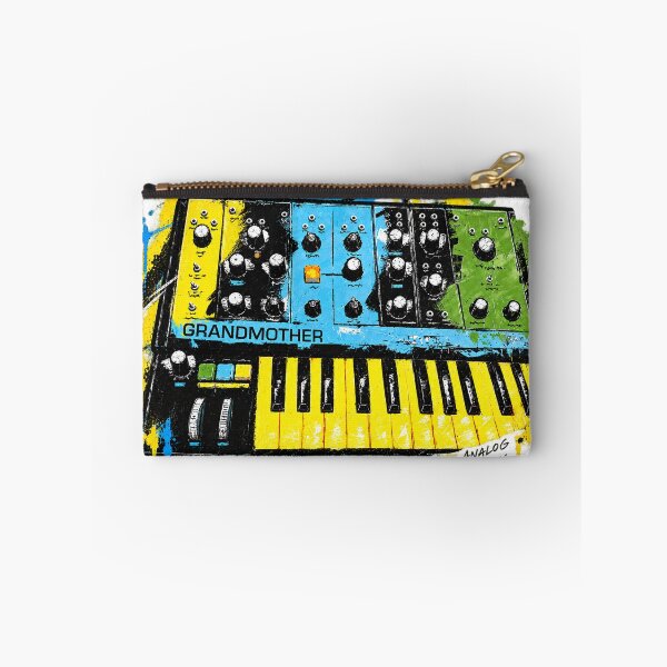 Item preview, Analog Synthesizer – Colorful Vintage Synth Graffiti Art designed and sold by NicolaDudich.