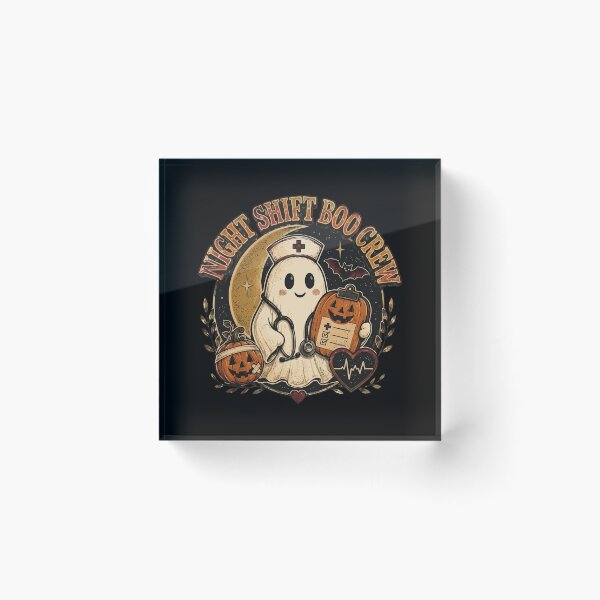 Item preview, Night Shift Boo Crew Nurse Comfort Colors Shirt, Spooky Owl Tee, Healthcare Worker Gift, Fall Nursing Shirt, Nurse Appreciation Gift designed and sold by ChockletBoy.