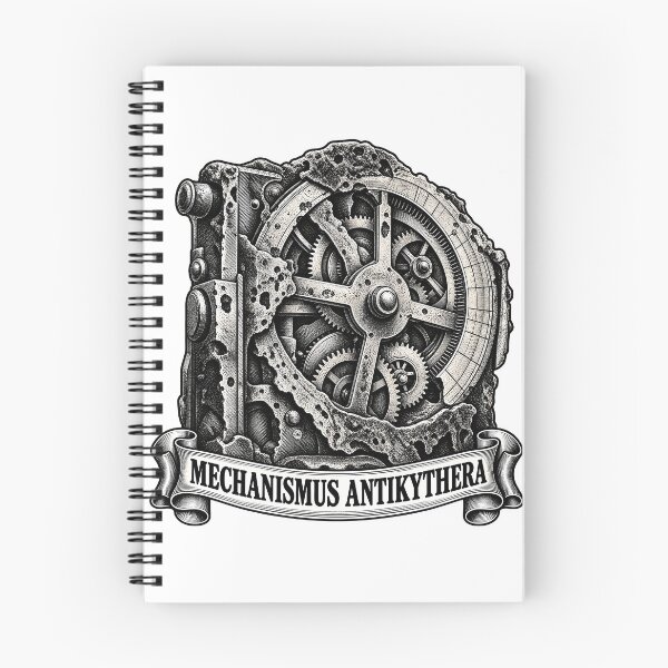 Item preview, Mechanismus Antikythera Ancient Greek Analog Computer Art designed and sold by InkwellOddity.