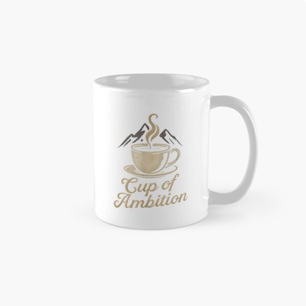 Item preview, Cup of Ambition Vintage Coffee Lovers Humor T-Shirt designed and sold by gidget-gadget.