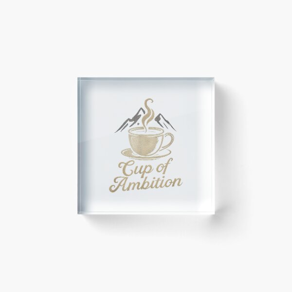 Item preview, Cup of Ambition Vintage Coffee Lovers Humor T-Shirt designed and sold by gidget-gadget.