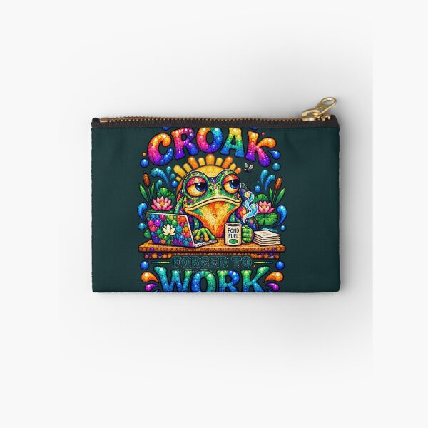 Item preview, Born to Croak Forced to Work – Funny Tired Office Frog Meme, Colorful Work Humor designed and sold by From Cyryl with Love.