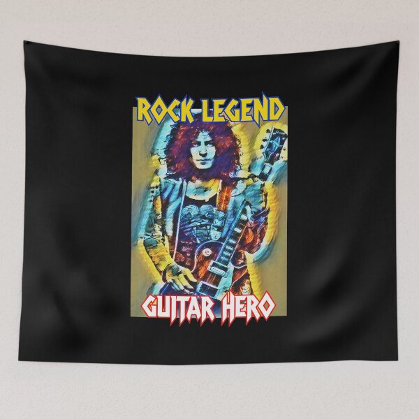 Item preview, Glam Rock Icon Electric Guitar Portrait Art designed and sold by VIVEKARIGUEZ.