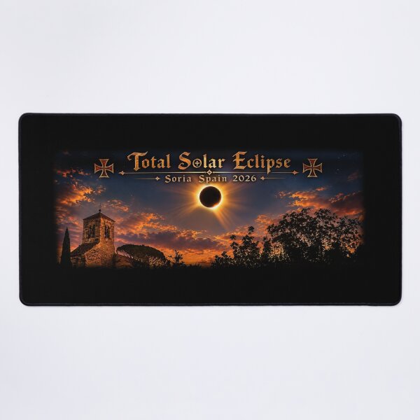 Item preview, Copy of SORIA Total Solar Eclipse 2026 - Northern Spain European Church 2026 designed and sold by Adam Gormley.