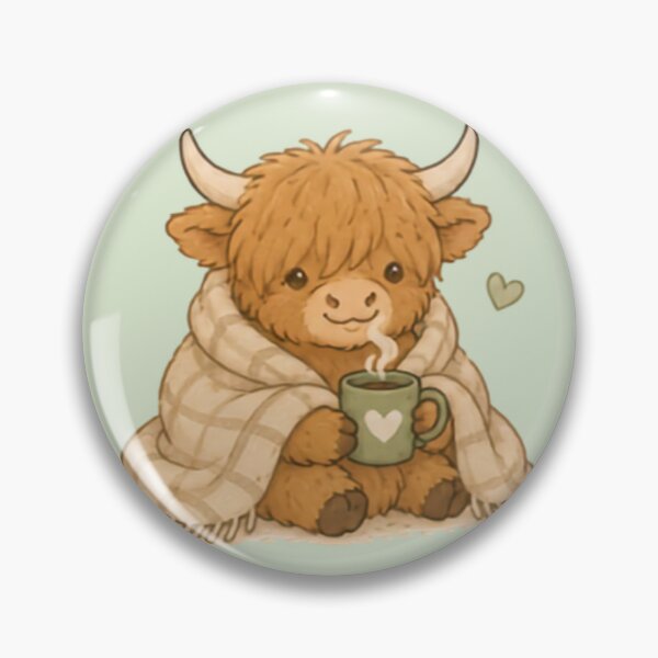 Item preview, Cute Cozy Highland Cow designed and sold by MellowMunchkins.