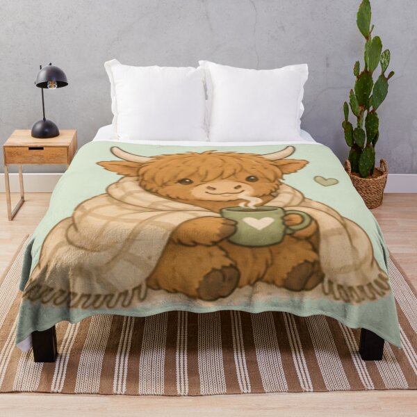 Item preview, Cute Cozy Highland Cow designed and sold by MellowMunchkins.