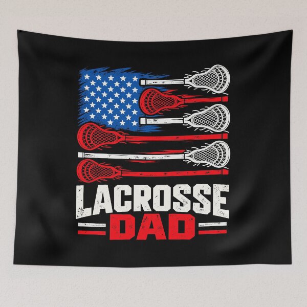 Item preview, Vintage Lacrosse Dad, Lax Dad USA Flag designed and sold by stmpdwrld.