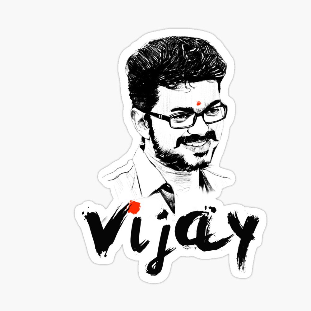 Thalapathy Vijay drawing |3d Pencil sketch| leo entry | Review | Twist |  cameo |climax - YouTube