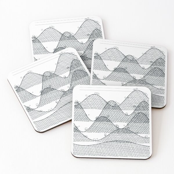 Item preview, Storm Surge Wood Engraving Intense Nautical Swirl Graphic designed and sold by TIDECHART.