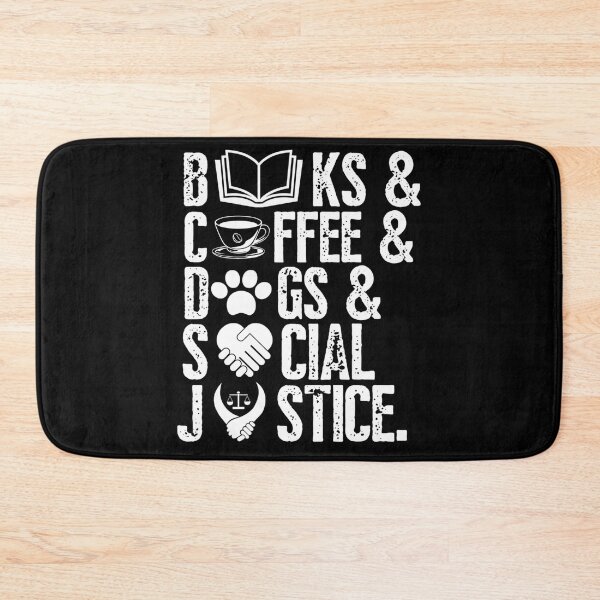 Item preview, Books And Coffee And Dogs And Social Justice designed and sold by teeashirtsb.