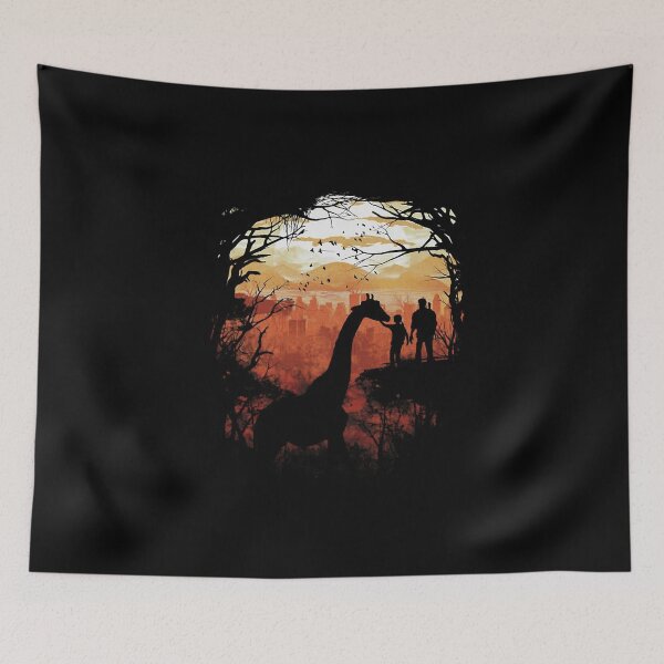 Item preview, The Last Of Us Joel And Ellie Giraffe Sunset Art designed and sold by kerakoreng.