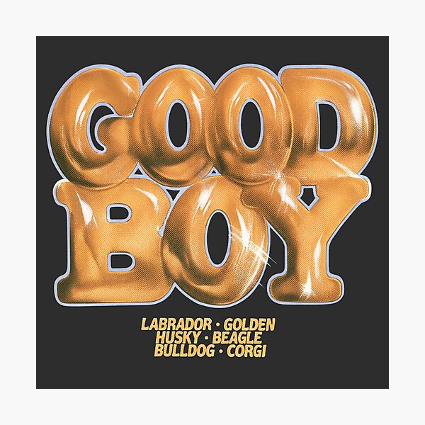 Item preview, Good Boy Dog Breeds Pet Lover Design designed and sold by NicolasGlowArt.