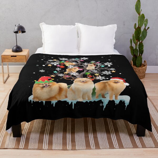 Item preview, Pomeranian Christmas Tree Winter Snow designed and sold by VIVEKARIGUEZ.