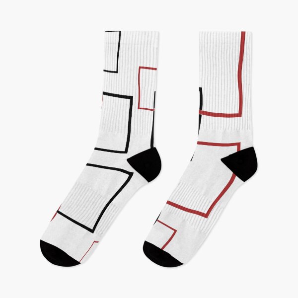 Item preview, Minimalist Red Geometric Squares – Modern Abstract Line Art designed and sold by JOHN44ART.