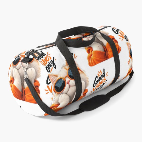 Item preview, Cool Cat Good Vibes Only Orange Aesthetic Sticker designed and sold by PRIME4YOU.