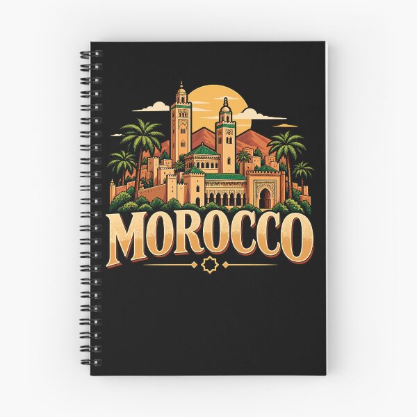 Item preview, Morocco Skyline Marrakech Vintage Moroccan Pride designed and sold by stmpdwrld.