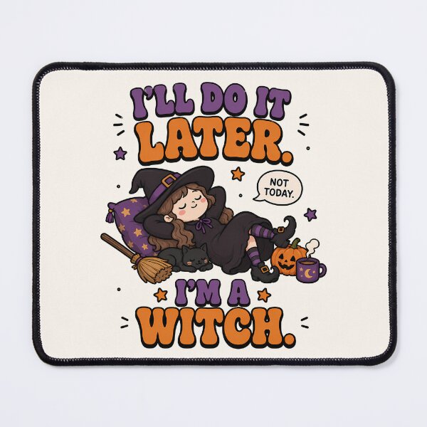 Item preview, Groovy Lazy Witch - I'll Do It Later designed and sold by ianm1028.