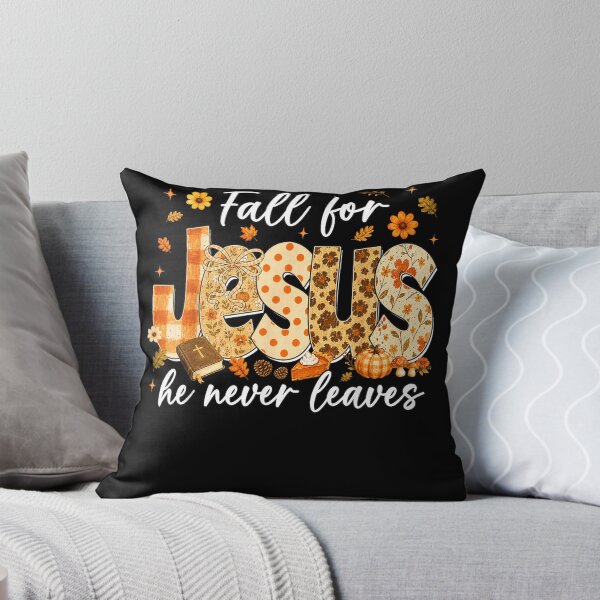 Item preview, Fall for Jesus He Never Leaves Pumpkin Autumn Christian God designed and sold by TaraxDoolittle.